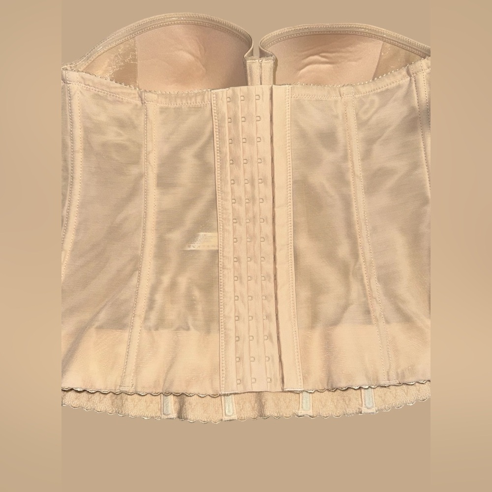 Parfait Elise P6097 Women’s Full Bust Padded Strapless Bustier Bare size XL - Picture 3 of 11